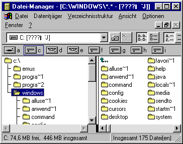 Dateimanager »WINFILE«